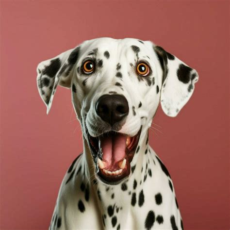 Portrait of dalmatian dog with surprised face Ai generated 24487662 ...