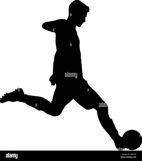 soccer player. football player silhouette vector Stock Vector Image & Art - Alamy