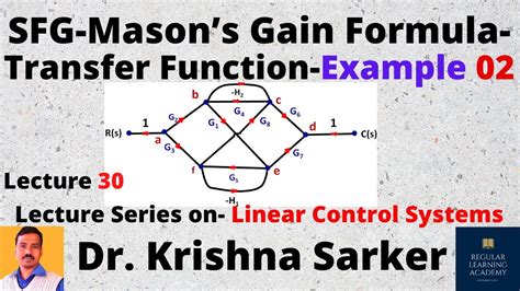 Lecture Problem On Signal Flow Graphs Mason S Gain Formula