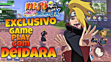 Deidara Skils E Game Play No Naruto Slugfest X O Melhor Jogo Do Naruto