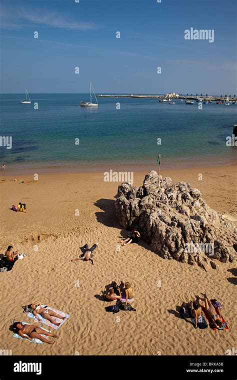 Playas de Cascais Portugal Strände von Cascais Portugal Stockfotografie