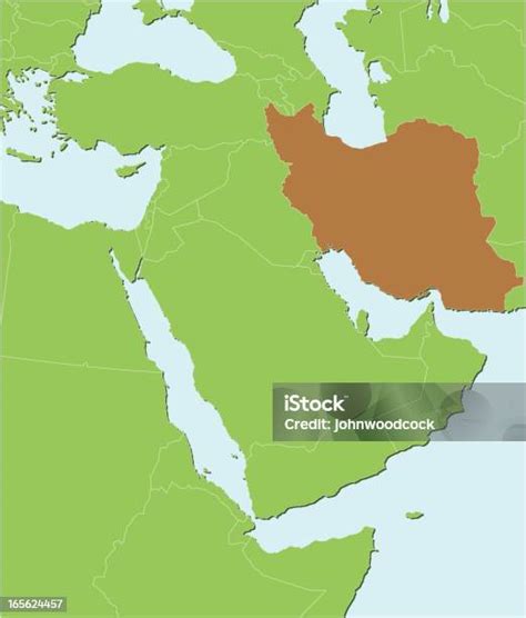peta iran ilustrasi stok  gambar  arabia timur