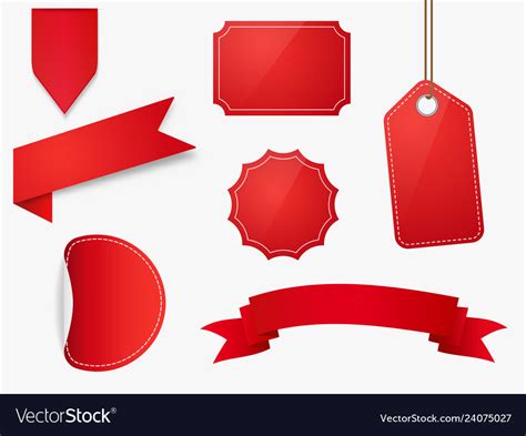 Price Tag Labels Set Royalty Free Vector Image