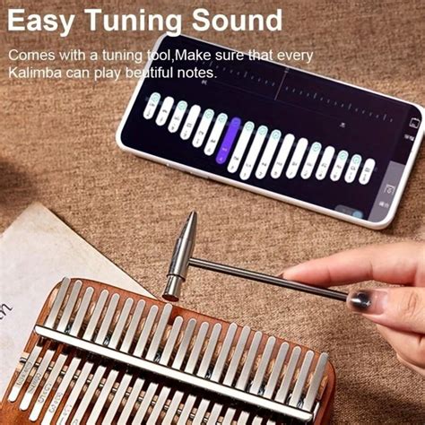 17 Tasten Kalimba Daumenklavier Ergonomisches Tragbares Fingerklavier