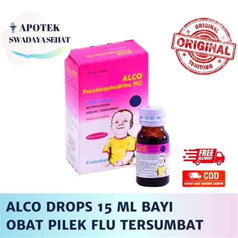 Jual ALCO DROPS 15 ML BAYI - Obat Pilek Flu Bayi Anak Hidung Tersumbat ...