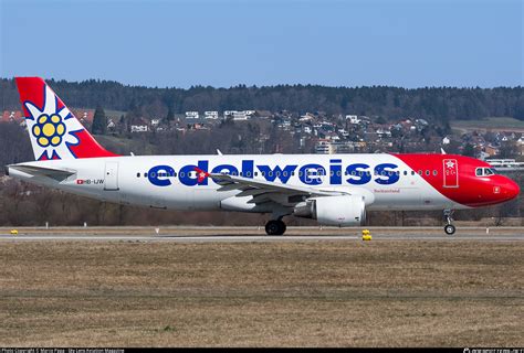 HB IJW Edelweiss Air Airbus A320 214 Photo By Marco Papa North East