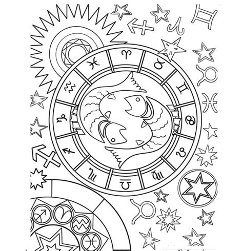 Coloriage Signe Astrologique à imprimer