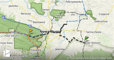 Trasa Do Klasztor W Krzy A Mapa Turystyczna Pl