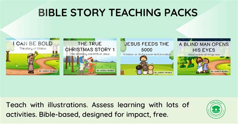 Bible Story Teaching Packs Godly Pearls