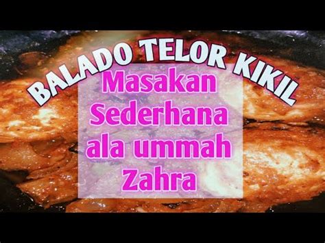 Resep Balado Telur Kikil Masakan Menu Sederhana Ala Ummah Zahra Heni