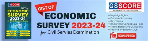 Download Pdf Of Gist Of Economic Survey 2023 2024 Gs Score