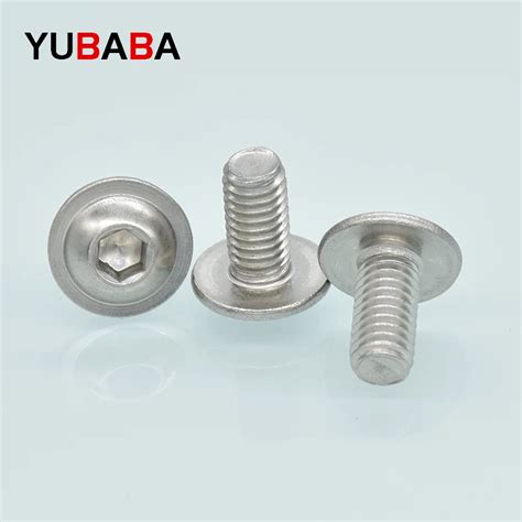 M3 M4 M5 M6 304 Stainless Steel Half Round Button Flange Head With