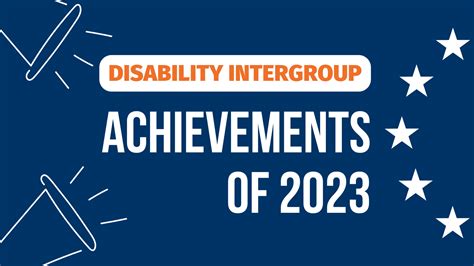 Disability Intergroup Achievements Of European Disability Forum