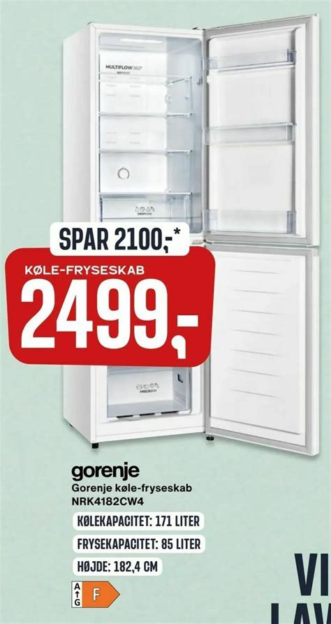 Gorenje K Le Fryseskab Nrk Cw Tilbud Hos Skousen