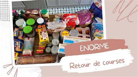 ÉNORME RETOUR DE COURSES STOCK ALIMENTAIRE YouTube