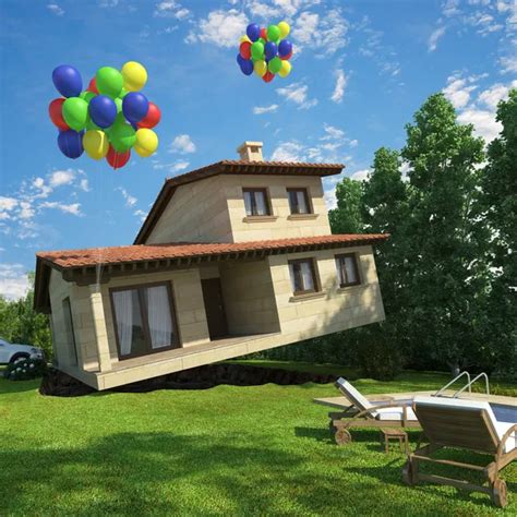 Flying House Stock Photos Royalty Free Flying House Images Depositphotos