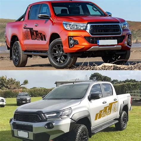 Pickup Door Side Stickers For Toyota Hilux Vigo Revo Rocco Truck