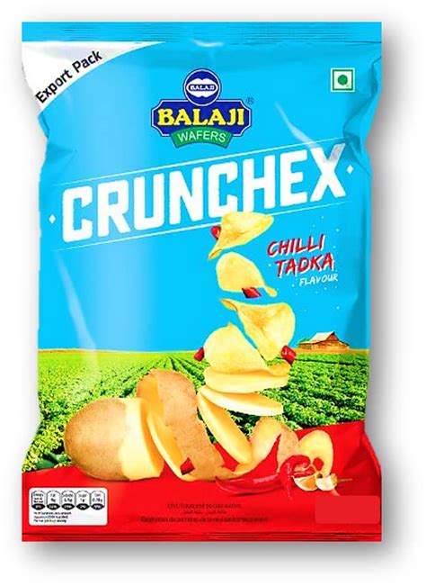 balaji wafers crunchex chili tadka style potato chips  amazonin