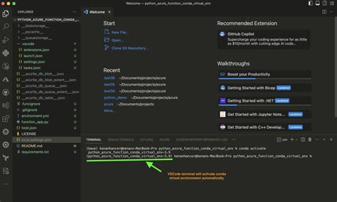 Python Azure Function Debugging In Conda Virtual Environment Kenan