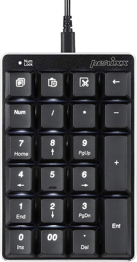 Perixx Peripad Teclado Num Rico Mec Nico Retroiluminado Usb Con