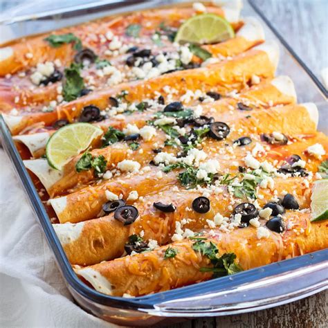 Cheese Enchiladas with Red Sauce (Super Easy!) | Bake It With Love