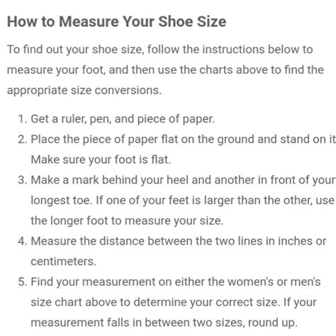 How To Measure Your Shoe Size Gem