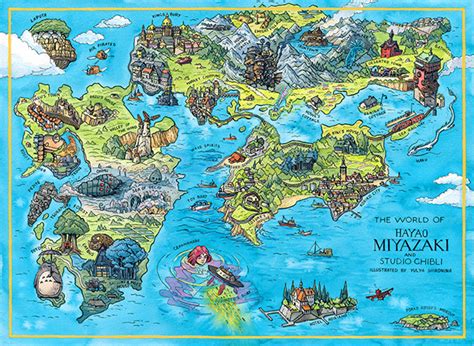 Studio Ghibli Map :: Behance