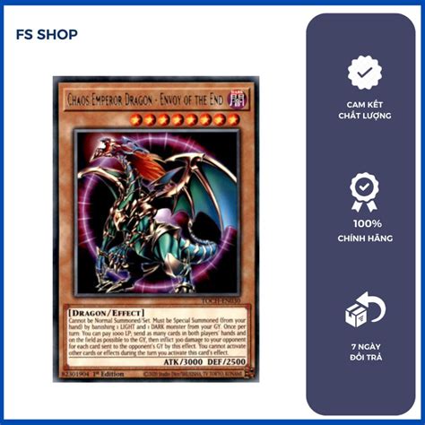 Thẻ bài Yugioh chính hãng Chaos Emperor Dragon Envoy of the End