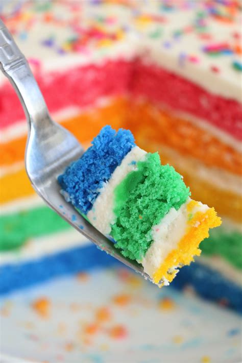 Naked Rainbow Cake Inspirational Momma