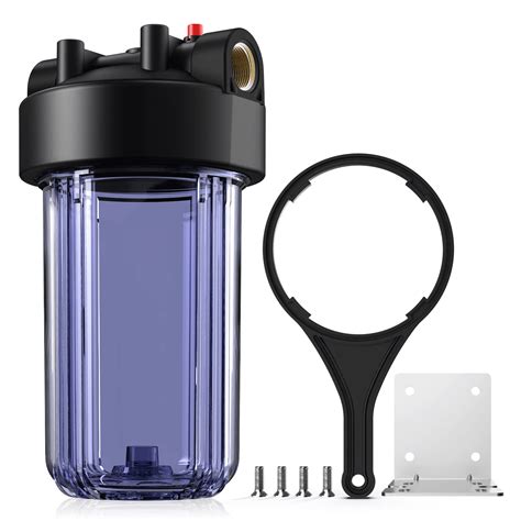 SimPure DB10C 10 Inch Big Clear Water Filter Housing for Whole House