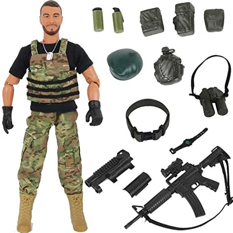 Click N Play Military Green Beret Elite Force Swat 12 Inch Action