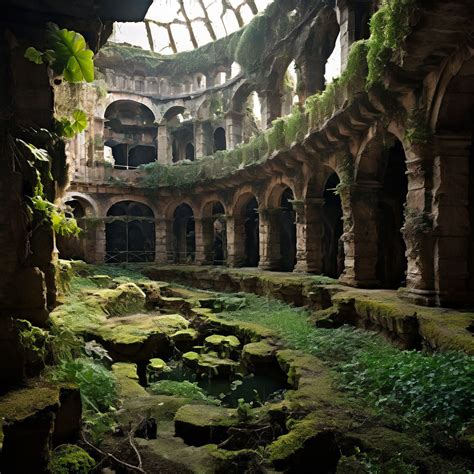 Colosseum internal view with lost of plants by Marica Giustra - Playground