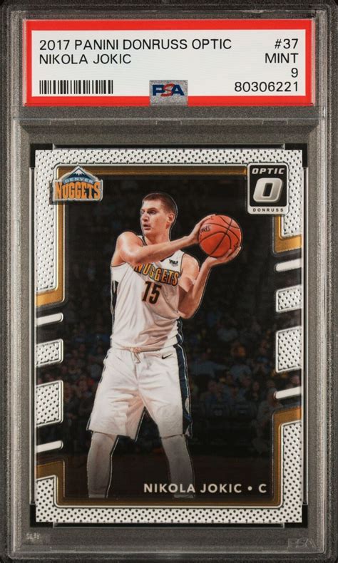 Nikola Jokic Panini Donruss Optic Basketball Card Graded Psa