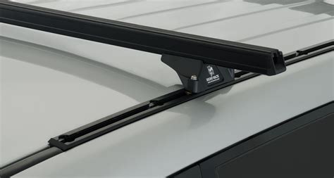 Rhino Hd Rltp Trackmount Black 2 Bar Roof Rack For Mitsubishi Pajero Ns Nx 4dr 4wd Lwb 11 06 On