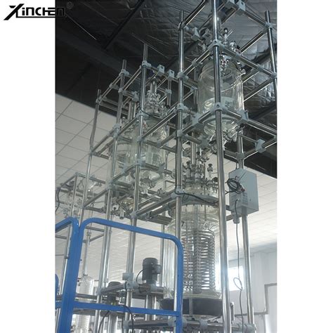 Chemical Lab Explosion Proof Double Layer Glass Reactor 50L China