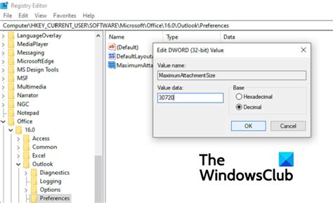 Comment Augmenter La Limite De Taille Des Pi Ces Jointes Dans Outlook