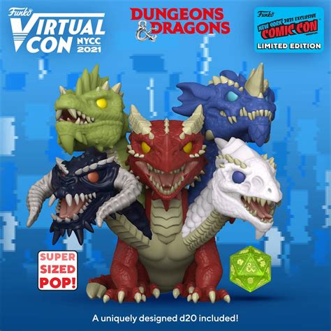 Nycc Dungeons Dragons Tiamat Super Sized Funko Pop