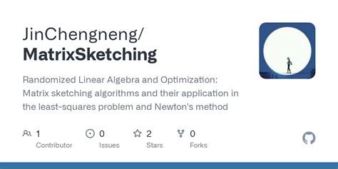 Github Jinchengneng Matrixsketching Randomized Linear Algebra And