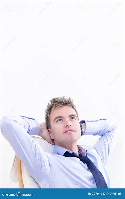 Dreaming Business Man At Office Stock Image Image Of Manager