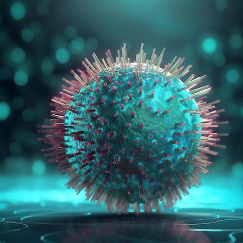 Premium Photo 3d Render Biological Cell Virus