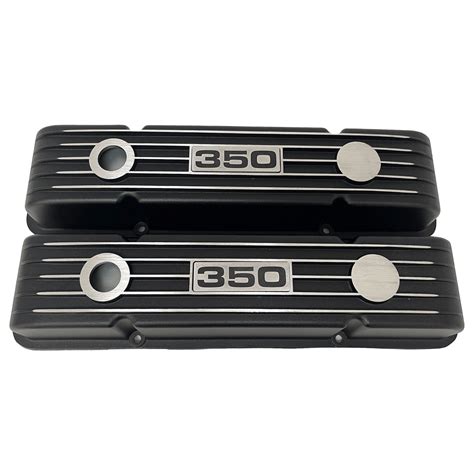 Small Block Chevy 350 Valve Covers, Classic Finned - Black – Ansen USA