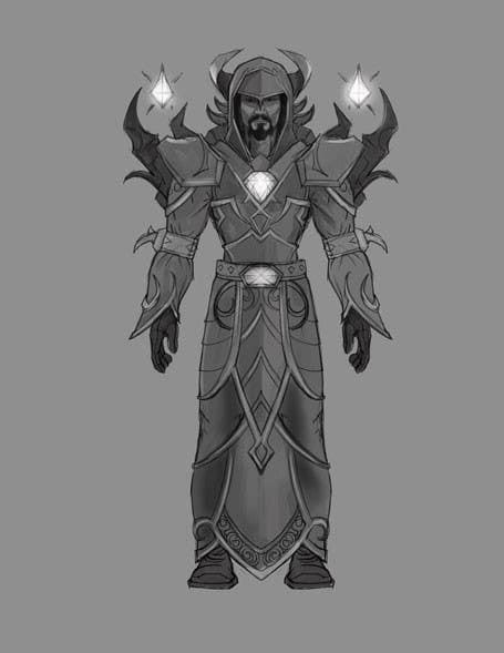 Design concept art for a mage for a role playing game | Freelancer