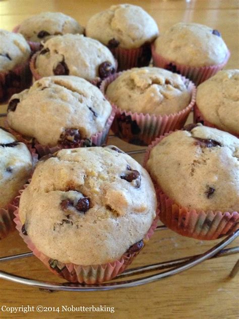 No Butter Baking Diabetic Friendly Banana Muffins With Mini Chocolate