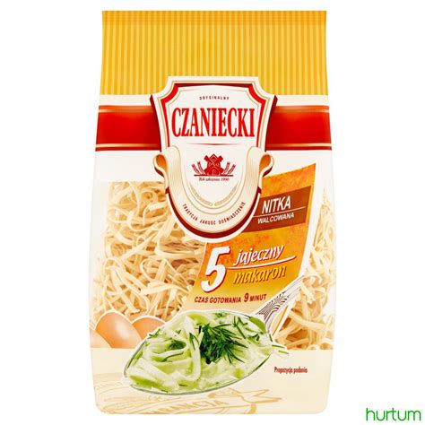 Czaniecki Makaron 5 Jajeczny Nitka Walcowana 250 G W Hurtum Pl