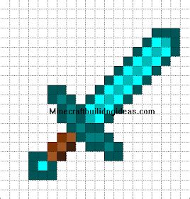 Minecraft Pixel Art Sword Template