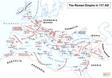 Roman Empire Map For Kids Printable Map - Printable Maps