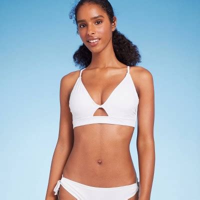 Women S Longline Ring Detail Underwire Bikini Top Shade Shore