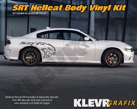 Large Dodge Srt Hellcat Charger Challenger Vinyl Body Graphics Decal Sticker Kit Ebay