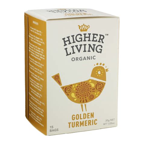 Higher Living Organic Golden Turmeric Tea Bags - Shop Tea at H-E-B