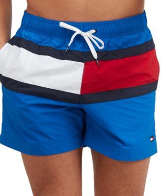 Tommy Hilfiger Men S Tommy Flag Swim Trunks Macy S